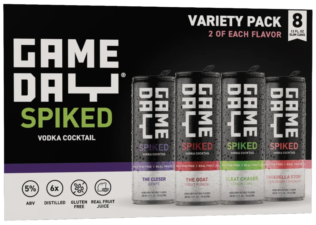 The GameDay Spiked Variety Pack carton